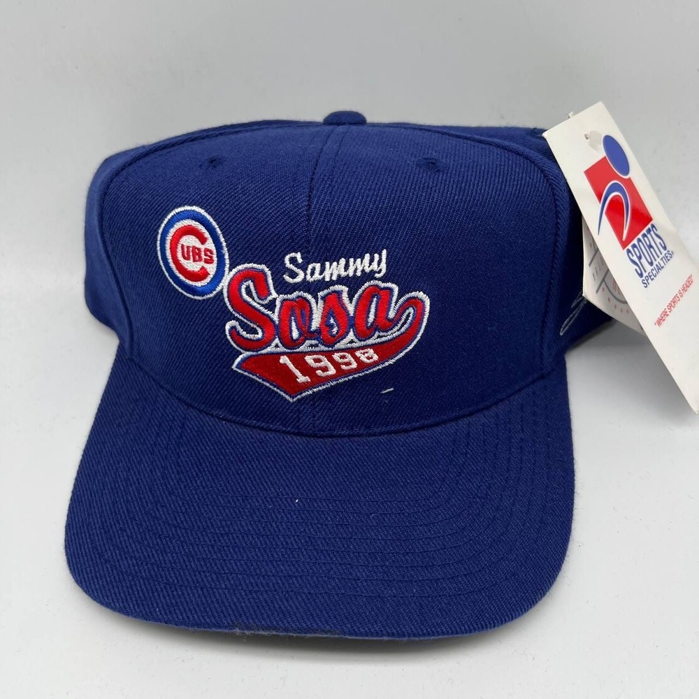 Vintage Chicago Cubs Sammy Sosa 1998 Sports Specialties Hat Snapback Cap New Men